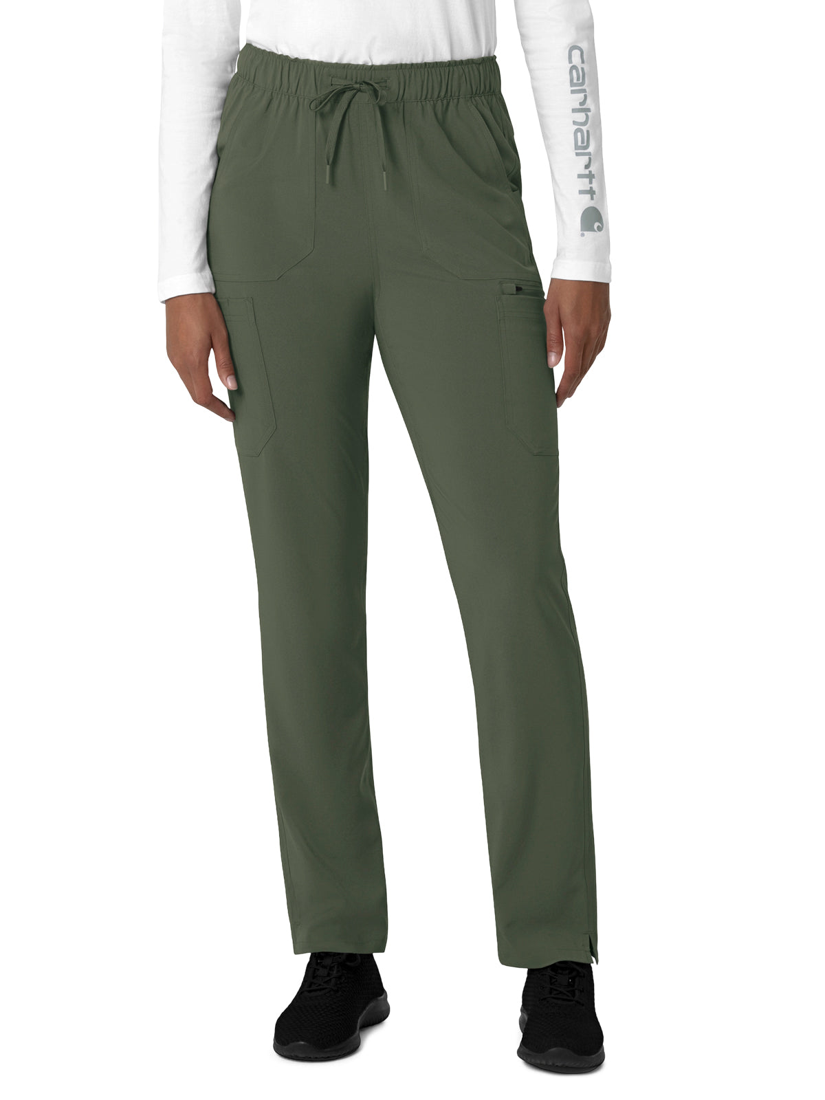 Women's Seven-Pocket Straight Leg Pant - C53210 - Olive