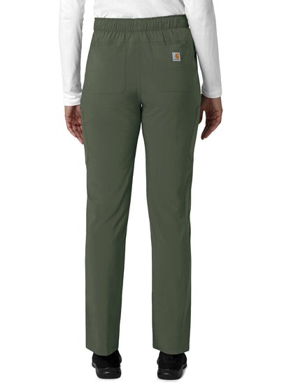 Women's Seven-Pocket Straight Leg Pant - C53210 - Olive