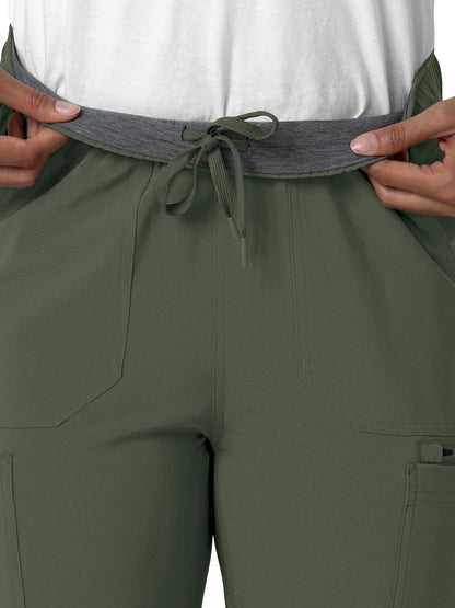 Women's Seven-Pocket Straight Leg Pant - C53210 - Olive
