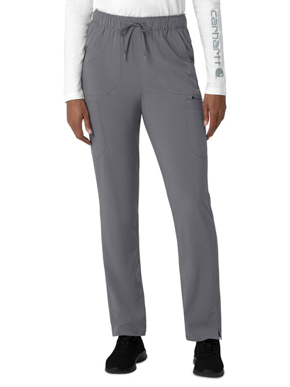 Women's Seven-Pocket Straight Leg Pant - C53210 - Pewter