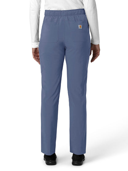 Women's Seven-Pocket Straight Leg Scrub Pant - C53210 - Riverside