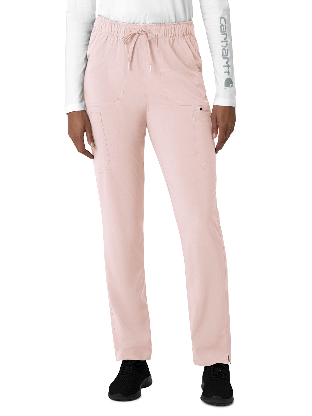 Women's Seven-Pocket Straight Leg Pant - C53210 - Soft Rose
