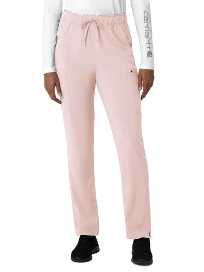 Women's Seven-Pocket Straight Leg Pant - C53210 - Soft Rose