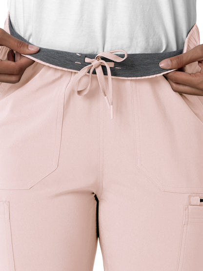 Women's Seven-Pocket Straight Leg Pant - C53210 - Soft Rose