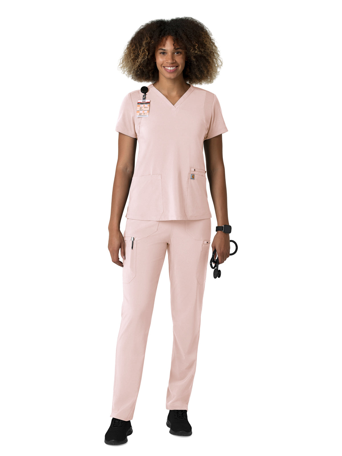 Women's Seven-Pocket Straight Leg Pant - C53210 - Soft Rose