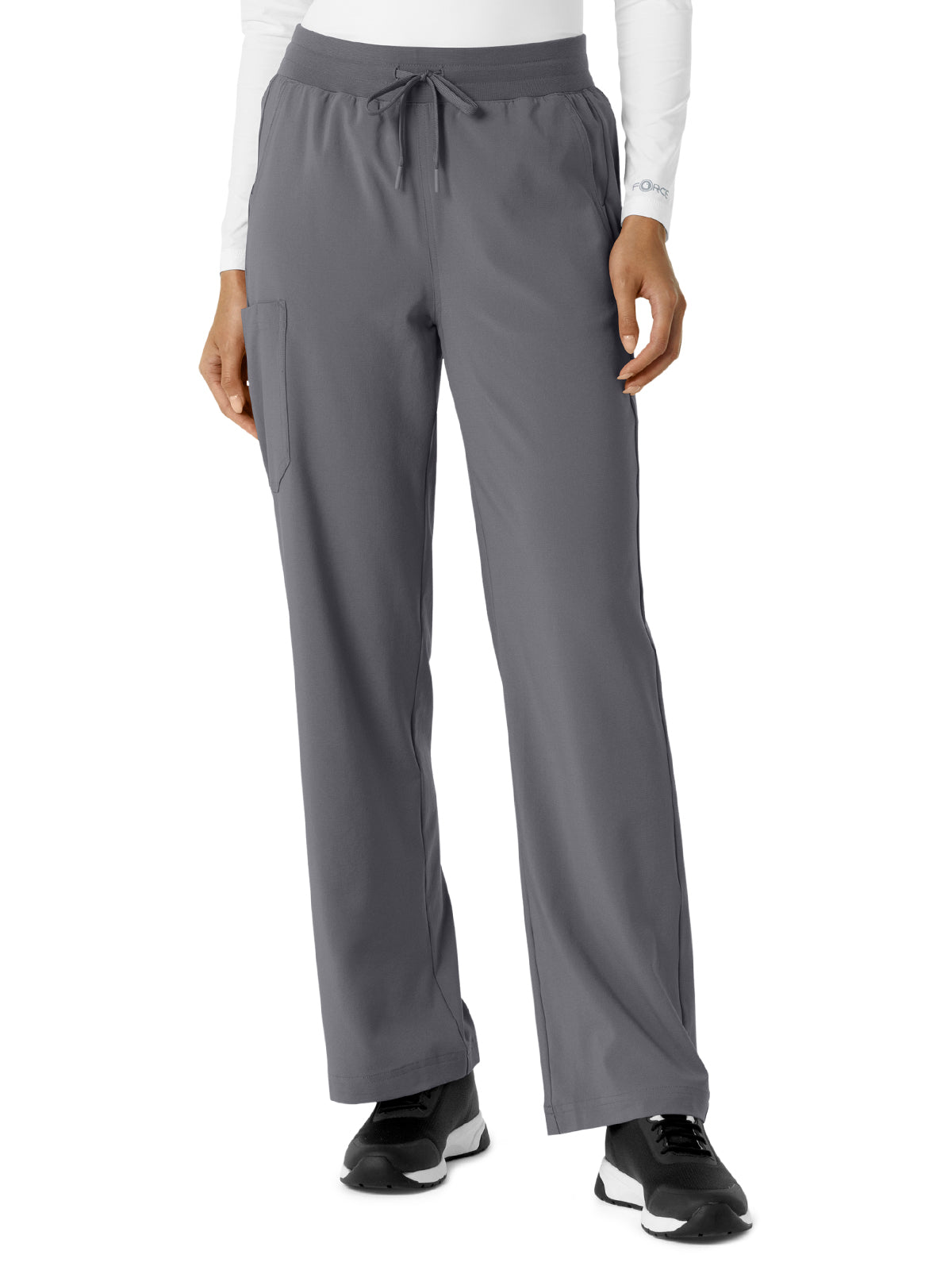 Women's Six-Pocket Boot Cut Scrub Pant - C53310 - Pewter