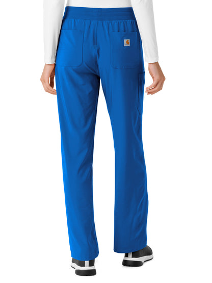 Women's Six-Pocket Boot Cut Scrub Pant - C53310 - Royal Blue