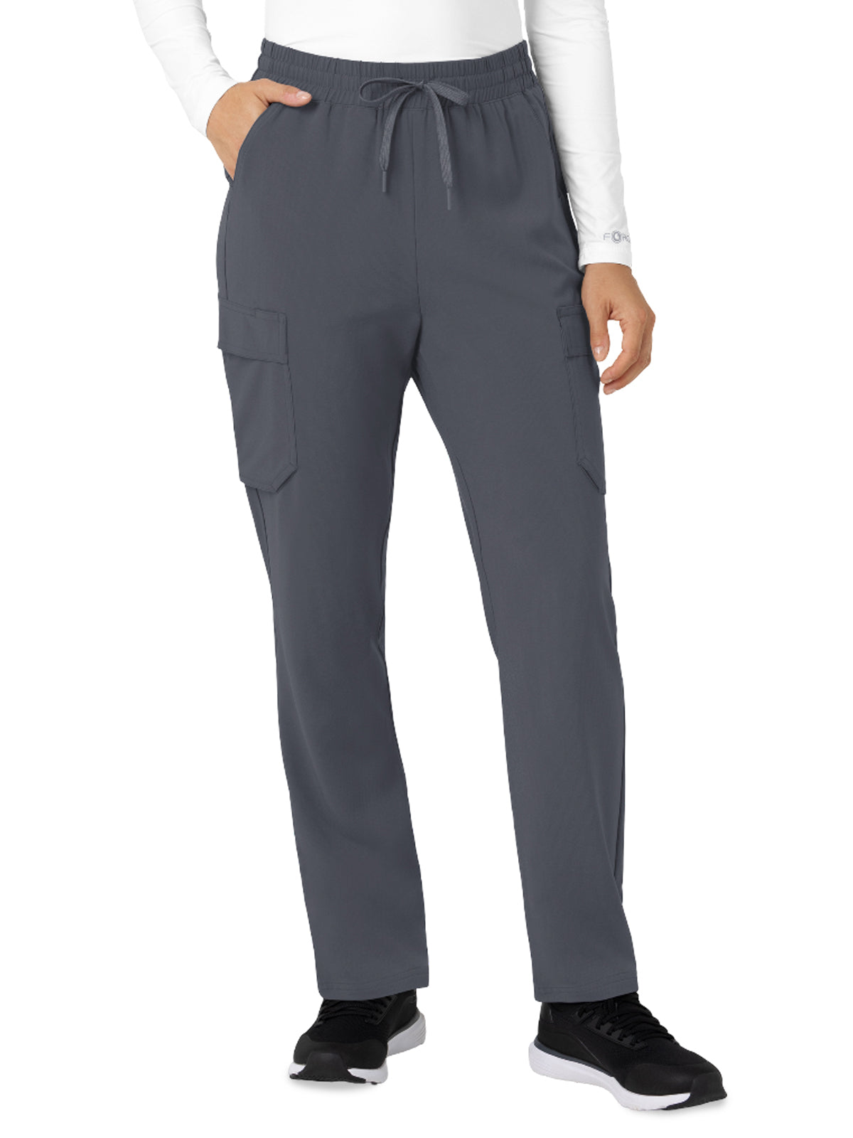 Women’s Six-Pocket Force Cross-Flex High Waisted Ankle Scrub Pant - C53410 - Approaching Storm