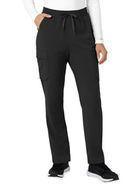 Women’s Six-Pocket Force Cross-Flex High Waisted Ankle Scrub Pant - C53410 - Black