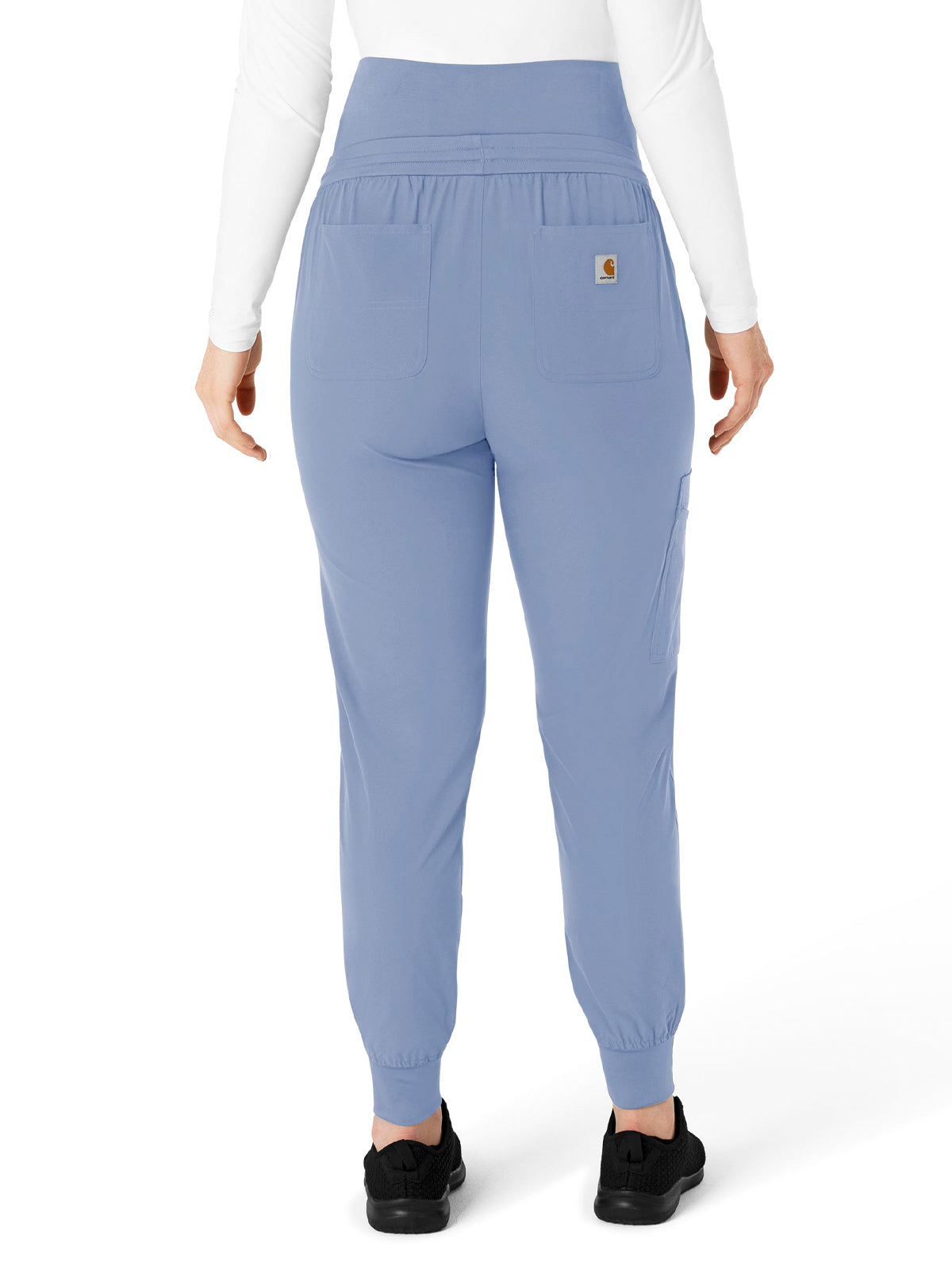 Women's Seven-Pocket Maternity Jogger Scrub Pant - C54113 - Ceil Blue