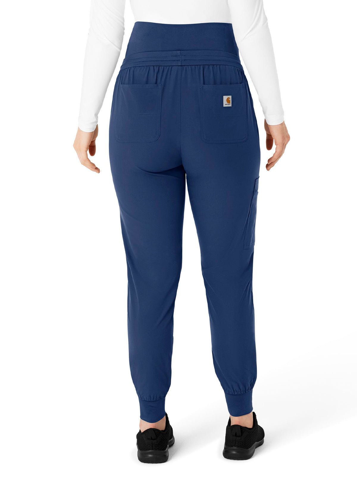 Women's Seven-Pocket Maternity Jogger Scrub Pant - C54113 - Navy