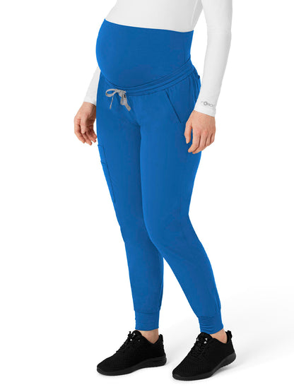 Women's Seven-Pocket Maternity Jogger Pant - C54113 - Royal