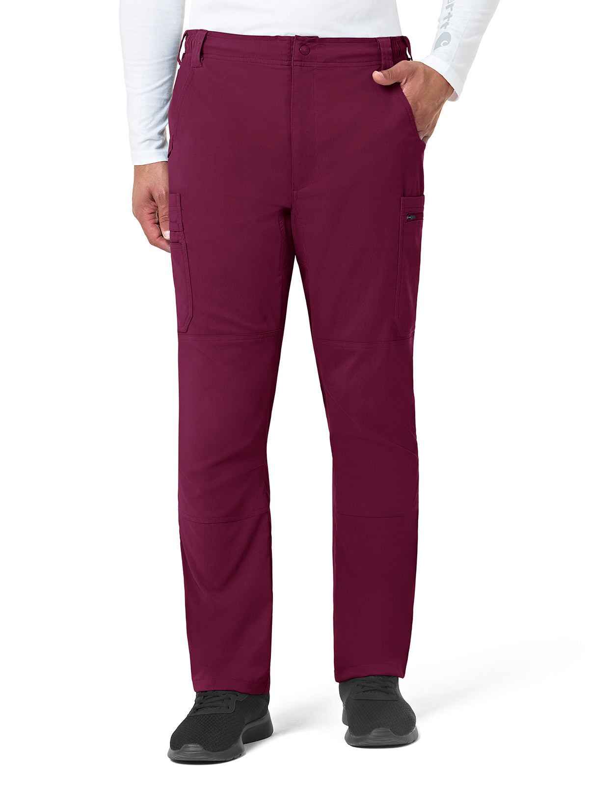 Men's Ten-Pocket Straight Leg Cargo Pant - C55037 - Wine
