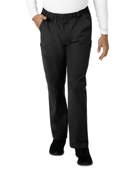Men's Nine-Pocket Straight Leg Cargo Pant - C56113 - Black
