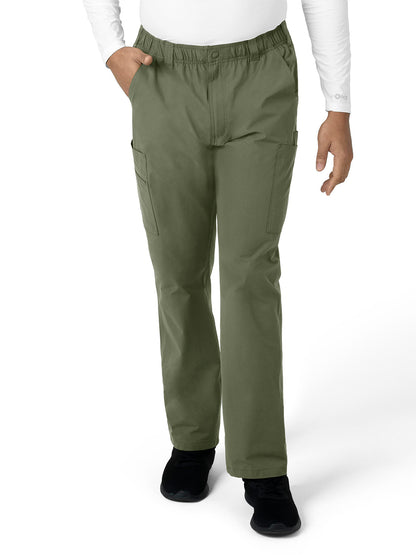 Men's Nine-Pocket Straight Leg Cargo Pant - C56113 - Olive