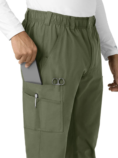 Men's Nine-Pocket Straight Leg Cargo Pant - C56113 - Olive