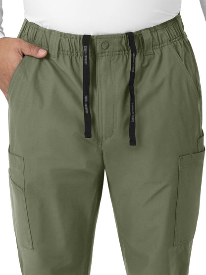 Men's Nine-Pocket Straight Leg Cargo Pant - C56113 - Olive