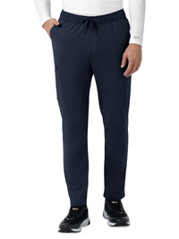Men's Six-Pocket Straight Leg Tapered Scrub Pant - C56190 - Navy