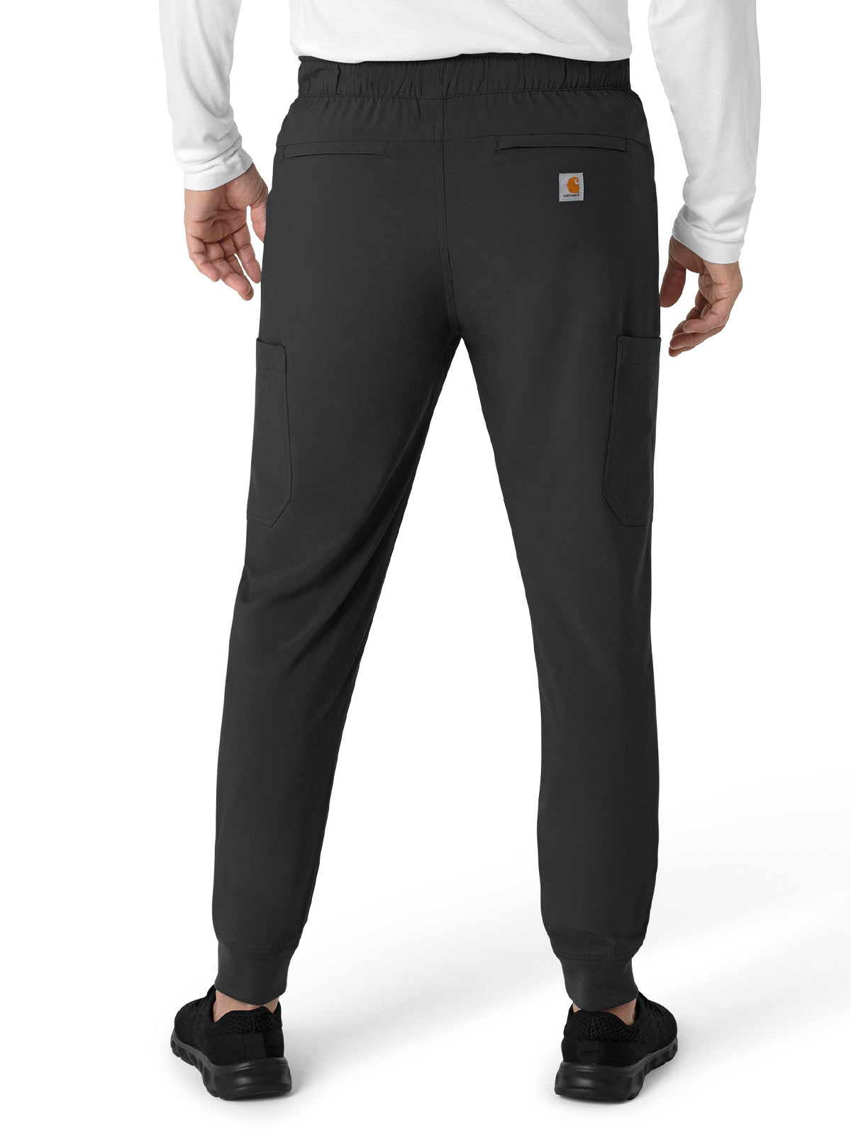 Men's Seven-Pocket Jogger Scrub Pant - C56310 - Black