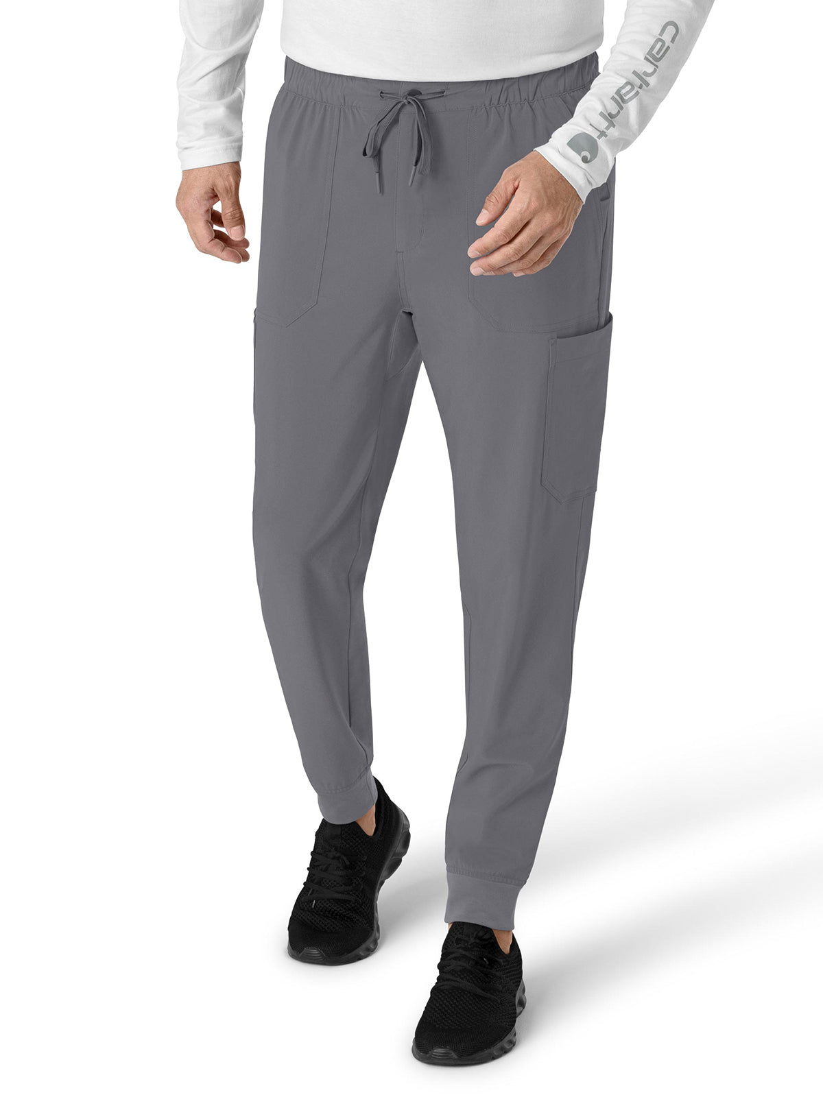 Men's Seven-Pocket Jogger Scrub Pant - C56310 - Pewter