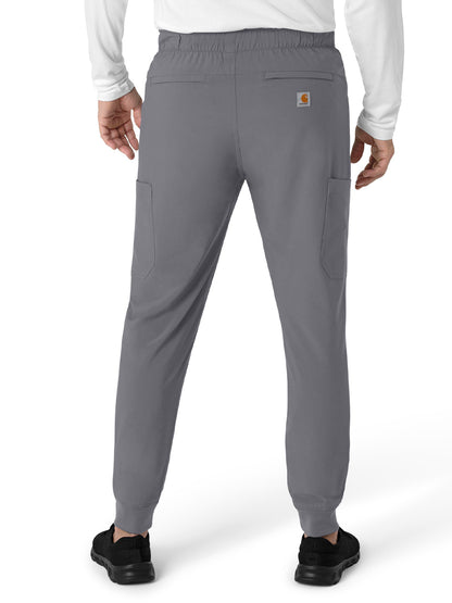 Men's Seven-Pocket Jogger Scrub Pant - C56310 - Pewter