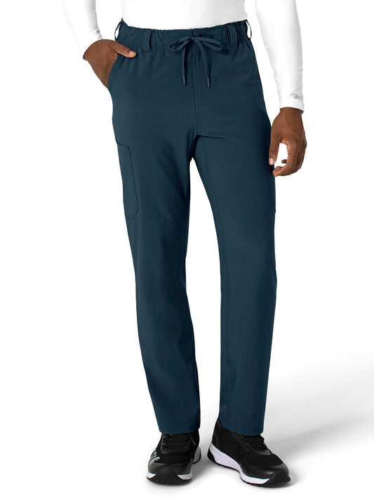 Men's Five-Pocket Straight Leg Scrub Pant - C56410 - Navy