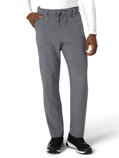 Men's Five-Pocket Straight Leg Scrub Pant - C56410 - Pewter