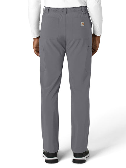 Men's Five-Pocket Straight Leg Scrub Pant - C56410 - Pewter