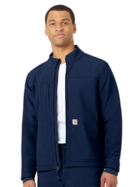 Men's Three-Pocket Bonded Fleece Jacket - C80023 - Navy