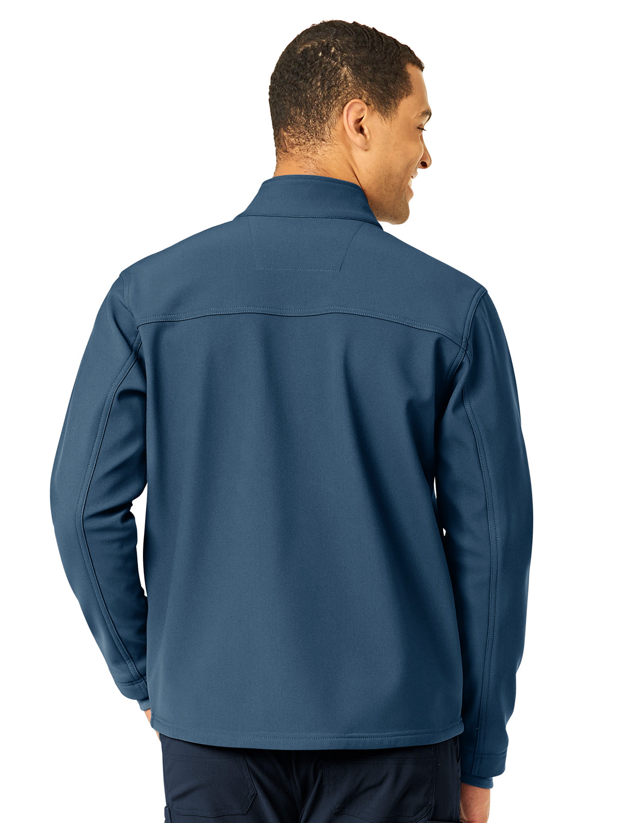 Men's Three-Pocket Bonded Fleece Jacket - C80023 - Storm Blue