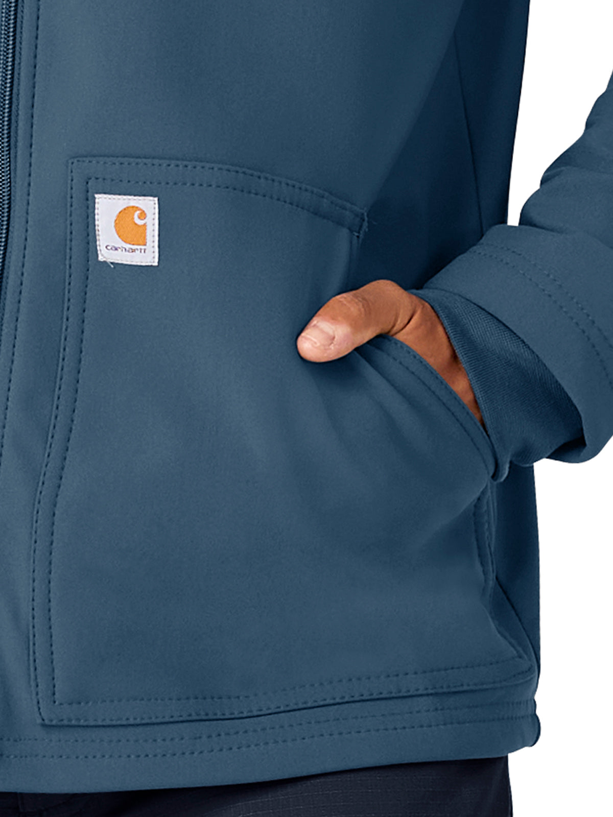 Men's Three-Pocket Bonded Fleece Jacket - C80023 - Storm Blue