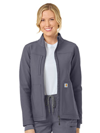 Women's Three-Pocket Bonded Fleece Jacket - C81023 - Approaching Storm