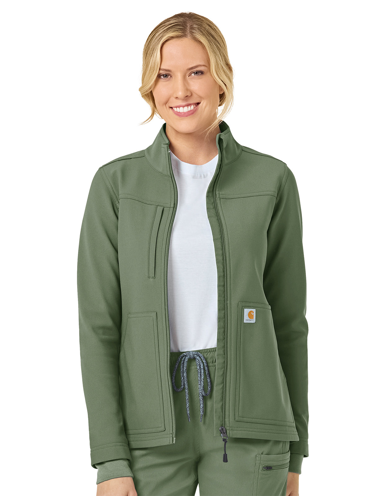 Women's Bonded Fleece Jacket - C81023 - Olive
