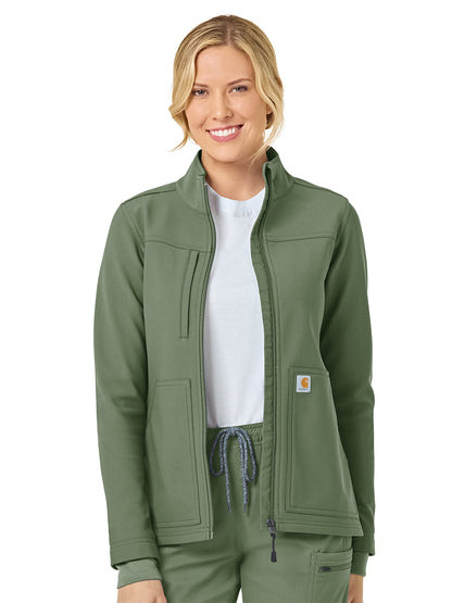 Women's Bonded Fleece Jacket - C81023 - Olive