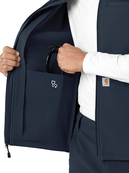 Men's Four-Pocket Bonded Fleece Vest - C82023 - Navy