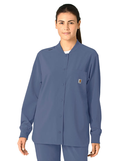 Women's Four-Pocket Modern Fit Shirt Jacket - C82210 - Riverside