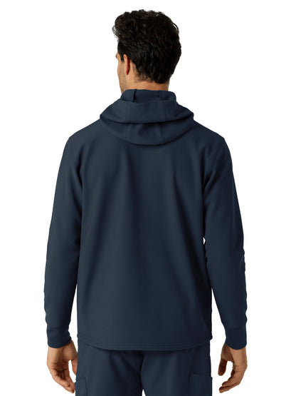 Men's Three-Pocket Bonded Fleece Hoodie - C84023 - Navy