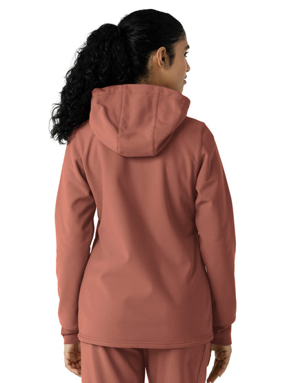 Women's Four-Pocket Bonded Fleece Hoodie - C85023 - Wildrose