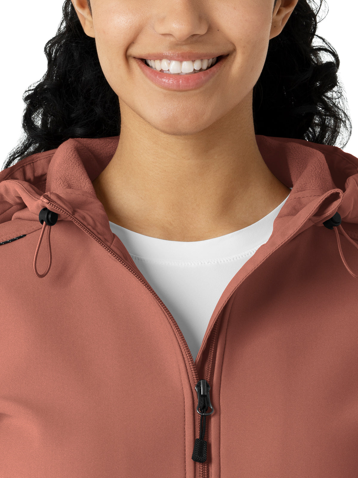 Women's Four-Pocket Bonded Fleece Hoodie - C85023 - Wildrose