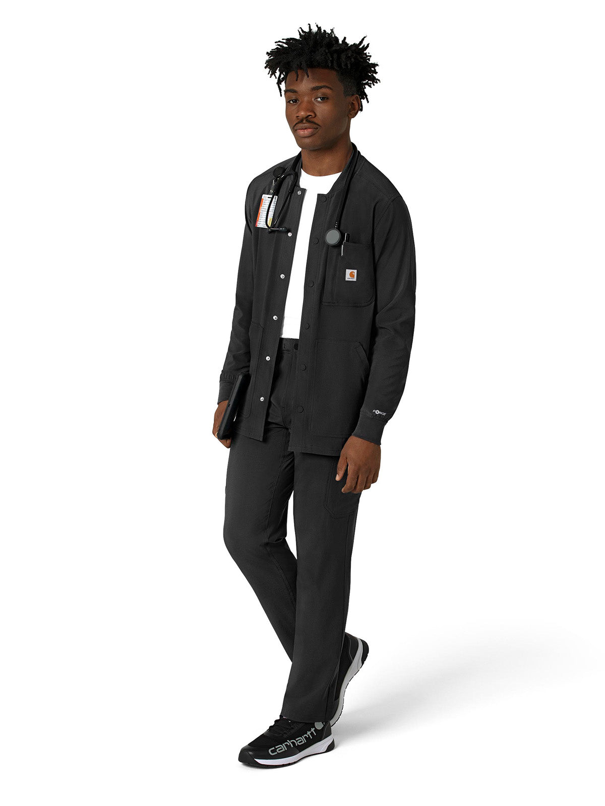 Men's Modern Fit Shirt Jacket - C86210 - Black