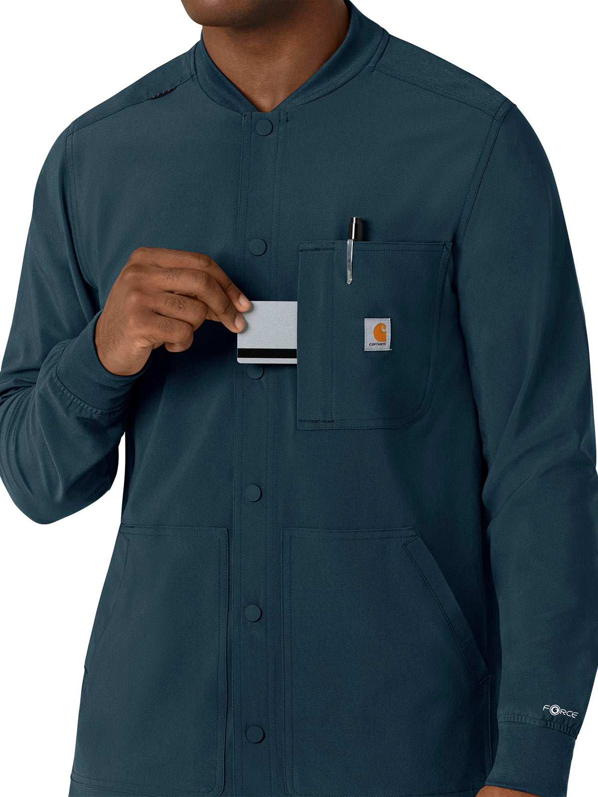 Men's Modern Fit Shirt Jacket - C86210 - Navy