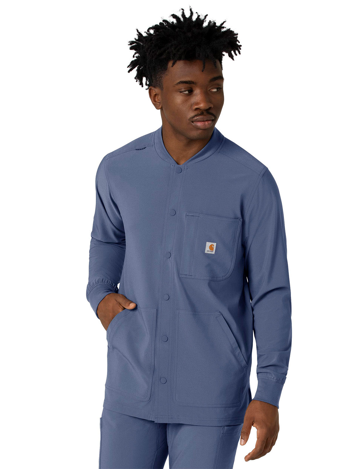 Men's Five-Pocket Modern Fit Shirt Jacket - C86210 - Riverside