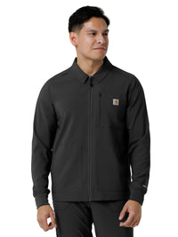 Men's Six-Pocket Lightweight Scrub Jacket - C86310 - Black
