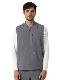 Men's Six-Pocket Lightweight Scrub Vest - C86510 - Pewter
