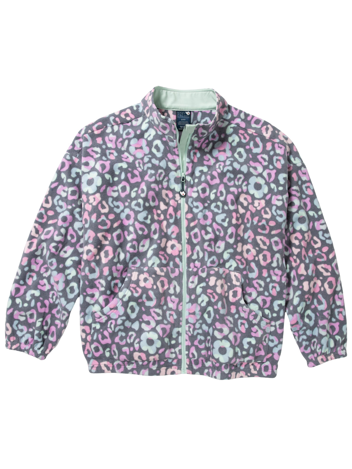 Women's 2-Pocket Printed Fleece Jacket - Z81019 - Catwalk
