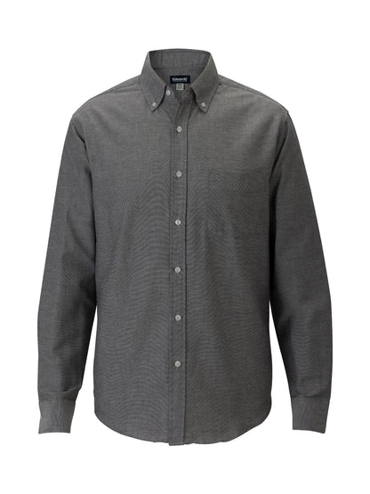 Men's Easy Care Oxford Long Sleeve Shirt - 1077 - Black