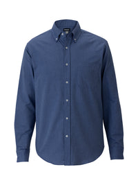 Men's Easy Care Oxford Long Sleeve Shirt - 1077 - French Blue
