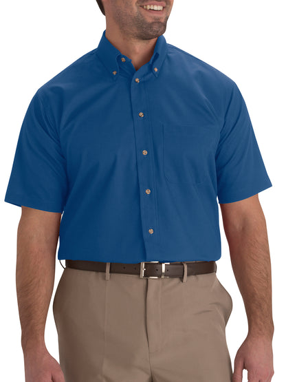 Men's One-Pocket Poplin Short Sleeve Shirt - 1230 - French Blue