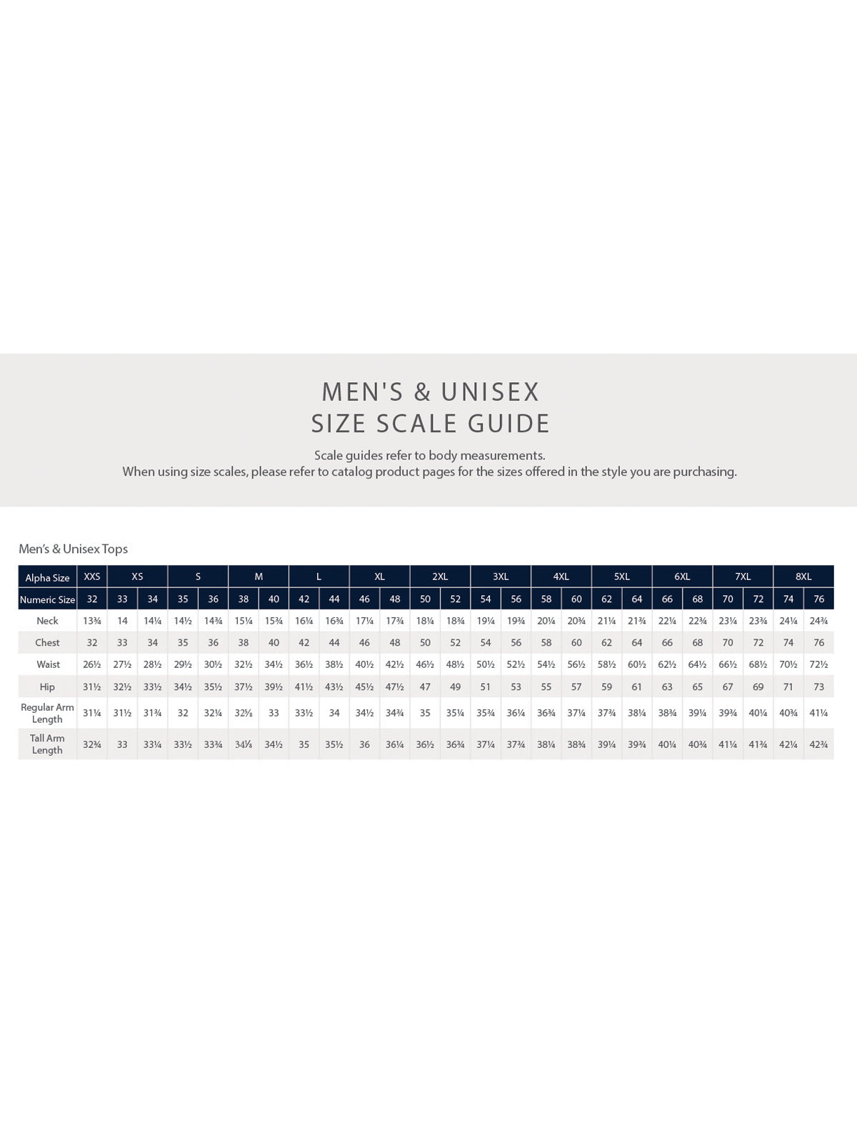 SIZECHART