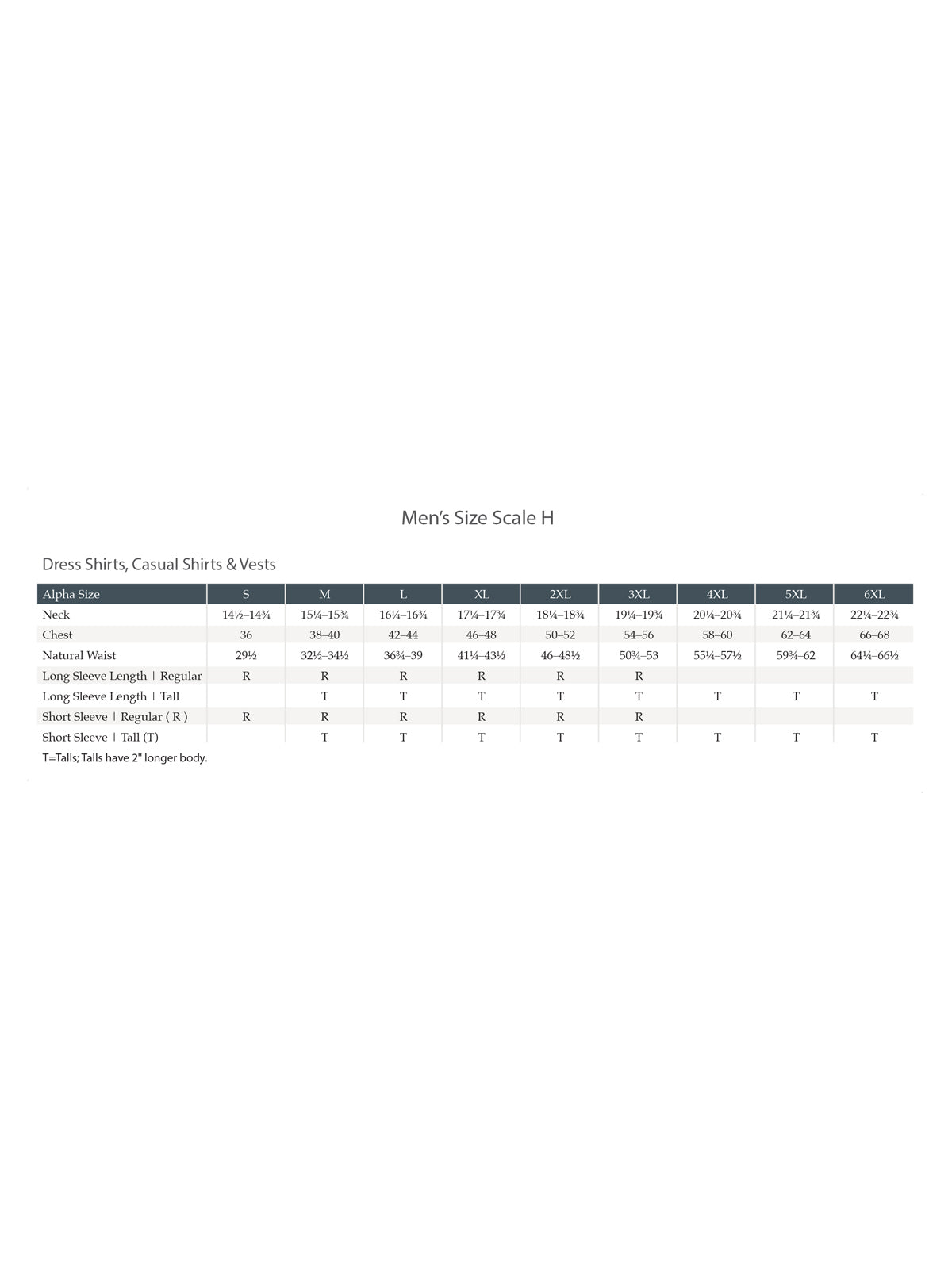 SIZECHART